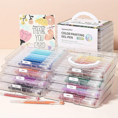 72 Advanced Colored Gel Pens Set, 0.6mm Fine Point - Image 2