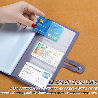 Leather Receipt Organizer, Portable Receipt Holder - Image 6