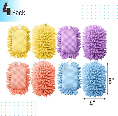 Mr. Pen- Magnetic Microfiber Shag Whiteboard Erasers, 4 Pack | Dual Surface - Image 2