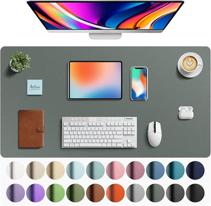 Aothia Faux Leather Desk Mat by AothiaSimpleNaturalUnique