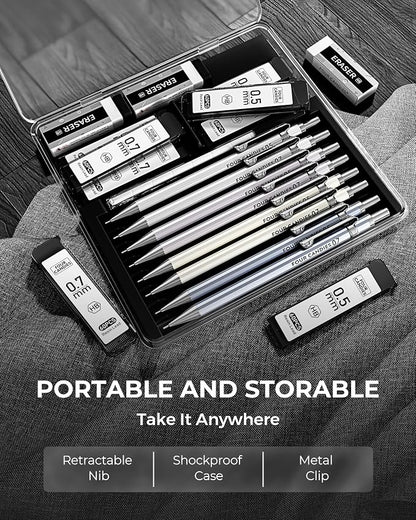 Four Candies 8PCS Metal Mechanical Pencil Set - Image 6