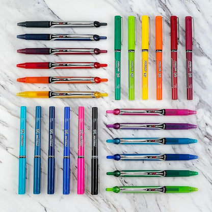 Pilot Precise V5 Refillable Liquid Ink Rolling Ball Refillable Pens, Extra Fine - Image 6