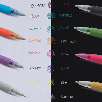 Pentel Sparkle Pop Metallic Gel Pen, 1.0mm Bold Line - Image 6