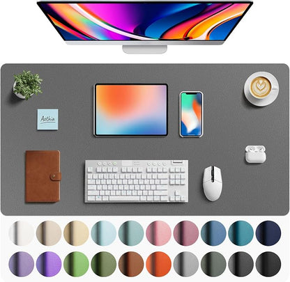 Aothia Faux Leather Desk Mat by AothiaSimpleNaturalUnique