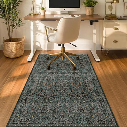 Dark Green 3x5 Office Chair Mat by JTJ