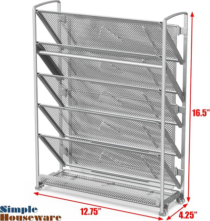 Simple Houseware 6-Tier Wall Mount Document Letter Tray Organizer - Image 6