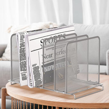 Simple Houseware Expandable 5 Section Upright File Sorter Organizer - Image 5