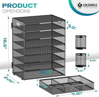 8 Tier Paper Letter Tray Organizer - Image 3