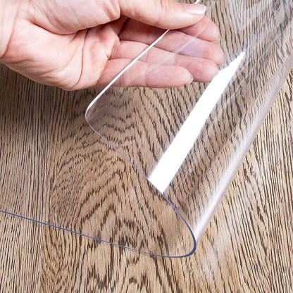 OstepDecor Clear Table Cover Protector 29 x 59 Inch, 1.5mm Thick Plastic Table by OstepDecor